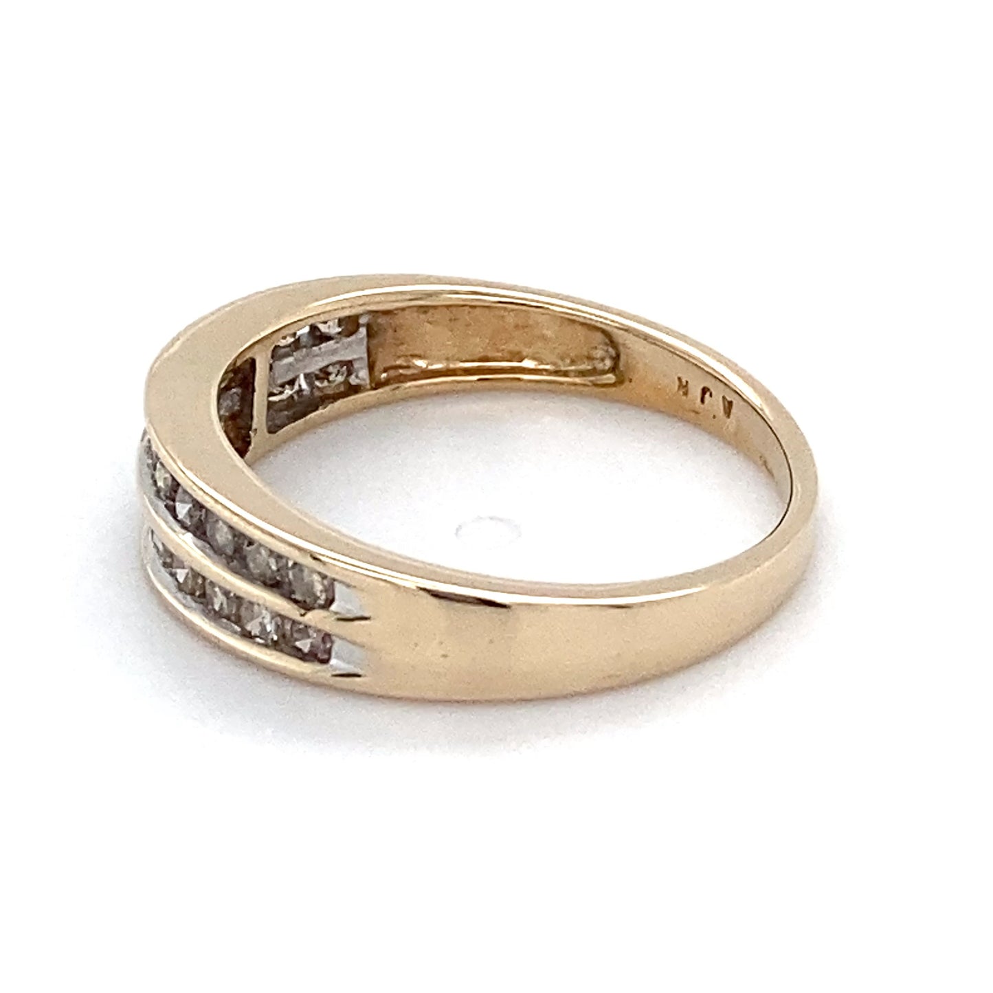10K Yellow Gold Diamond Lady's Ring; 1.6DWT; Size 7