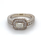 14K White Gold Diamond Ring; 1.01CTW; Size 8; 6.2g