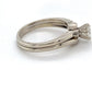 14K White Gold Diamond Stackable Ring; Size: 7; 4.4g