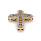 10K Yellow Gold Diamond Cross Pendant; 0.55CTW; 3.3g