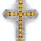 10K Yellow Gold Diamond Cross Pendant; 0.55CTW; 3.3g