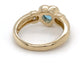 14K Yellow Gold Ring w/ Topaz + Diamonds 0.05CTW; Size 6.5; 5.5g