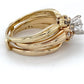 14K Yellow Gold Diamond Ring; 1.10CTW; Size: 8; 6.2DWT