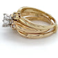14K Yellow Gold Diamond Ring; 1.10CTW; Size: 8; 6.2DWT