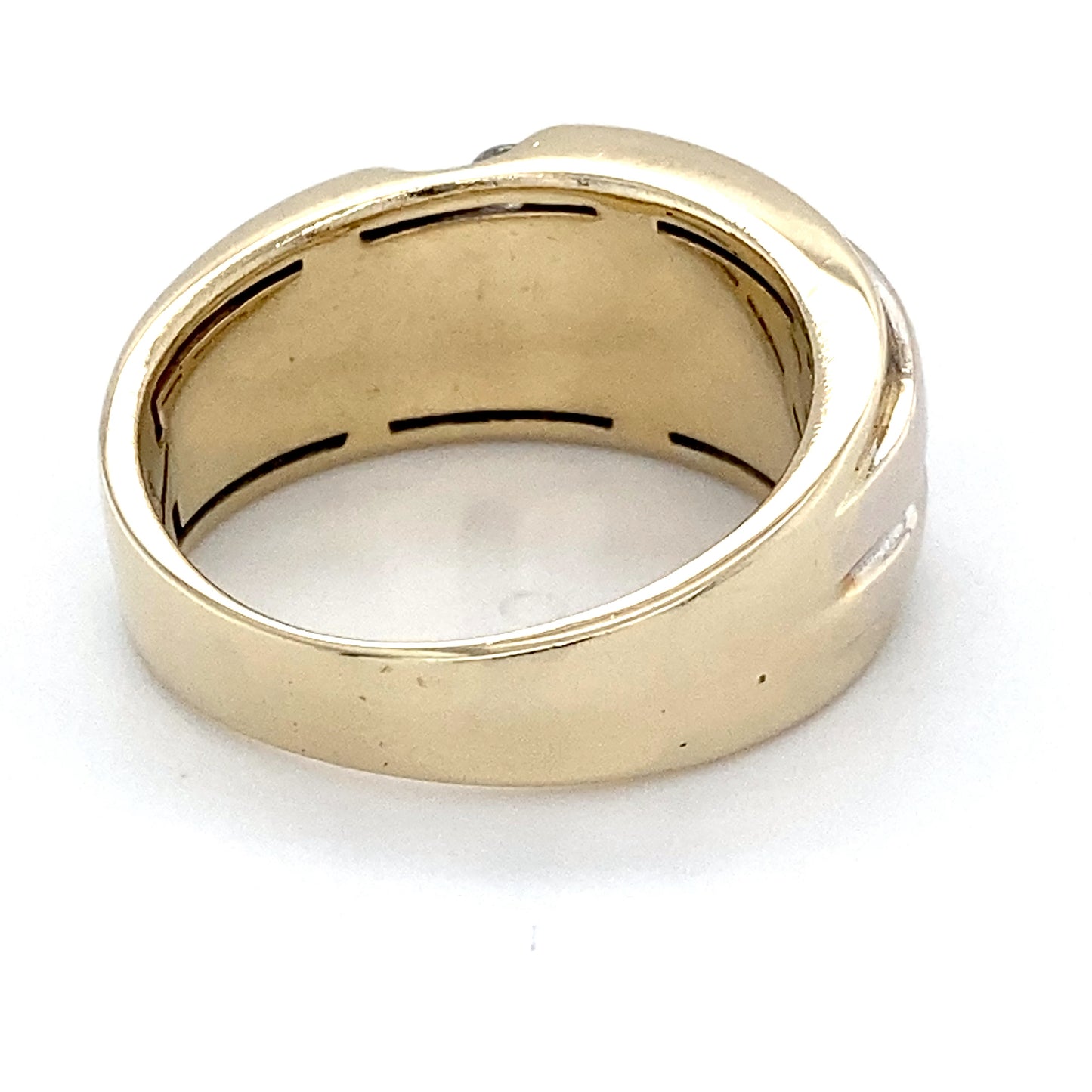 10K Yellow & White Gold Diamond Lady's Ring; 6.2DWT; Size 9.5