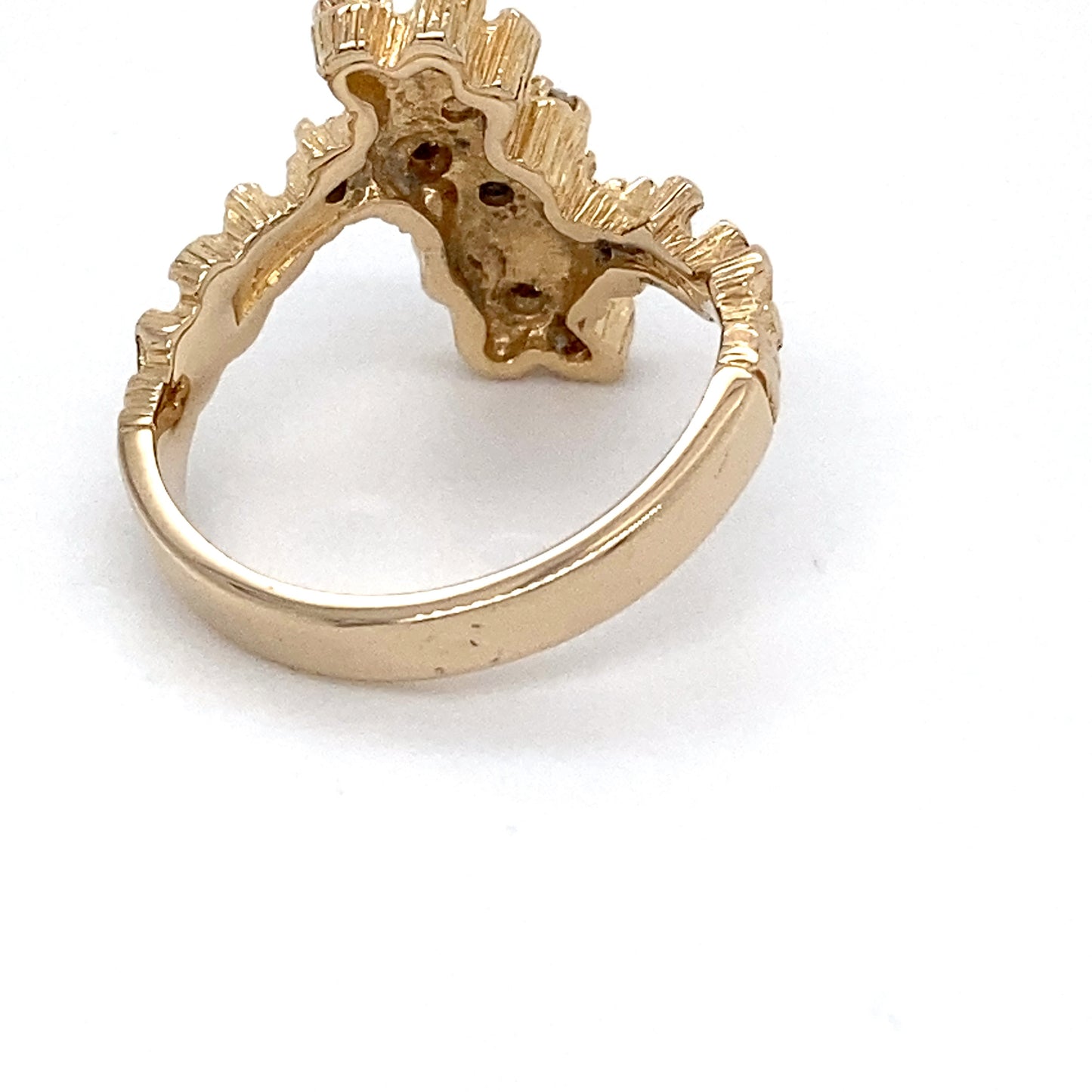 14K Yellow Gold Diamond Ring; 0.20CTW; Size 6.5; 5.2g