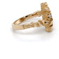 14K Yellow Gold Diamond Ring; 0.20CTW; Size 6.5; 5.2g