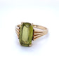 10K Yellow Gold Ring w/ Peridot 3.0 DWT; Size 8; 1.9g