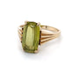 10K Yellow Gold Ring w/ Peridot 3.0 DWT; Size 8; 1.9g