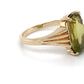 10K Yellow Gold Ring w/ Peridot 3.0 DWT; Size 8; 1.9g