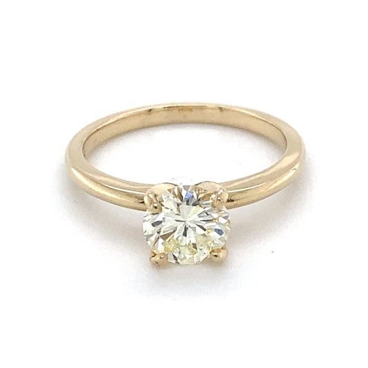 14K Yellow Gold Diamond Solitaire Ring; 1.05CTW; Size:7; 2.8g