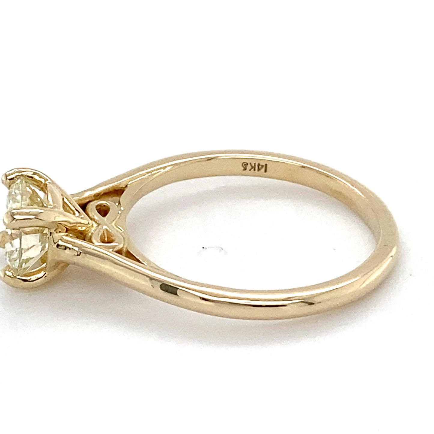 14K Yellow Gold Diamond Solitaire Ring; 1.14CTW; 1.8DWT; 2.8g; Size:7