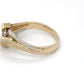 14K Two-Tone Gold Diamond Ring; 2.7DWT; Size 7; 4.2g