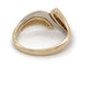 14K Two-Tone Gold Diamond Ring; 2.7DWT; Size 7; 4.2g