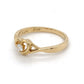 18K Yellow Gold Diamond Heart Ring; 0.08CTW; 1.9DWT; Size 7.5