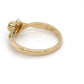 18K Yellow Gold Diamond Heart Ring; 0.08CTW; 1.9DWT; Size 7.5