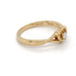 18K Yellow Gold Diamond Heart Ring; 0.08CTW; 1.9DWT; Size 7.5