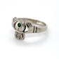 14K White Gold Emerald Ring; 1.8DWT; Size 5; 2.8g