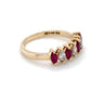 14K Yellow Gold Ruby & Diamond Ring; 0.25CTW; Size 5.5