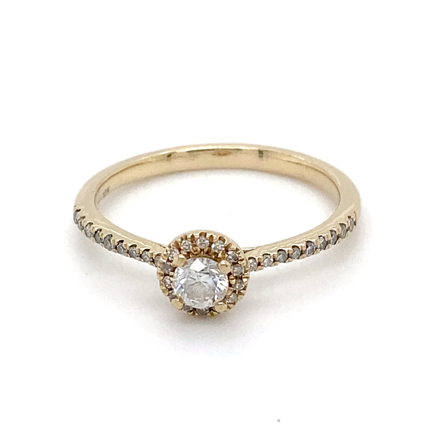 10K Yellow Gold Diamond Ring; 0.26CTW; Size 7; 1.7g