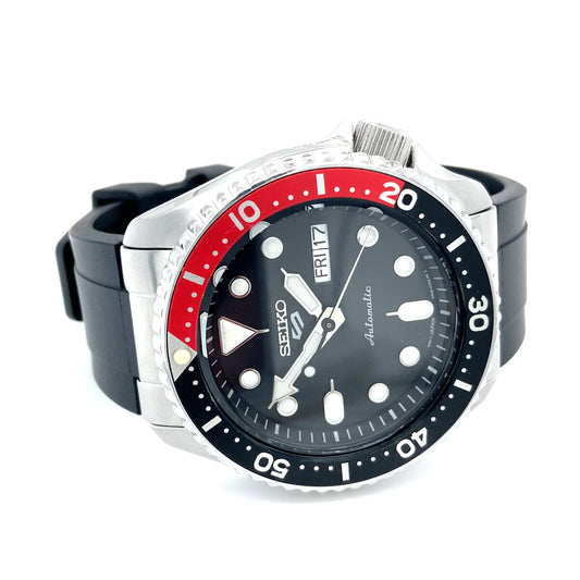 SEIKO 5 Sports 4R36-07G0 Day/Date Dial Mechanical Watch with Back Skeleton
