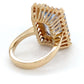 14K Yellow Gold, Blue Topaz & Diamond Ring; 0.28CTW; Size: 6.5; 9.7g