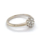 18K White Gold Diamond Ring; 0.35CTW; Size 6; 2.4g
