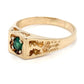 14K Yellow Gold Emerald Men's Ring; 0.82CTW; 6.2g; Size 11.5