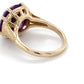 14K Yellow Gold & Purple Stone Ring; 3.7DWT; Size 6