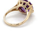 14K Yellow Gold & Purple Stone Ring; 3.7DWT; Size 6