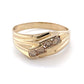 14K Yellow Gold Diamond Gentleman's Ring; 2.8DWT; Size 12.5