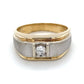14K Yellow & White Gold Diamond Gentleman's Ring; 6.3DWT; Size 10.5