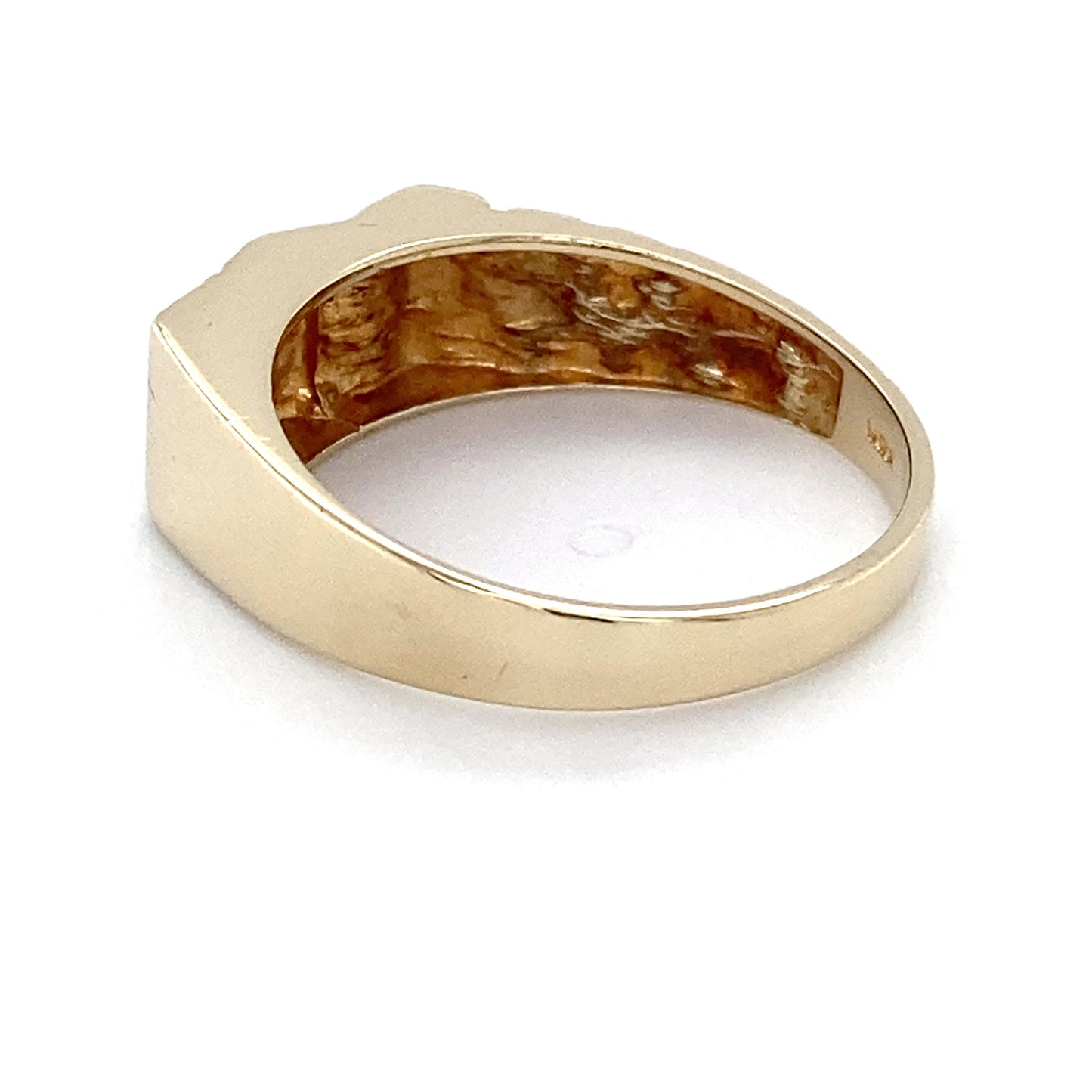 10K Yellow Gold Gentleman's Ring; 2.1DWT; Size 10