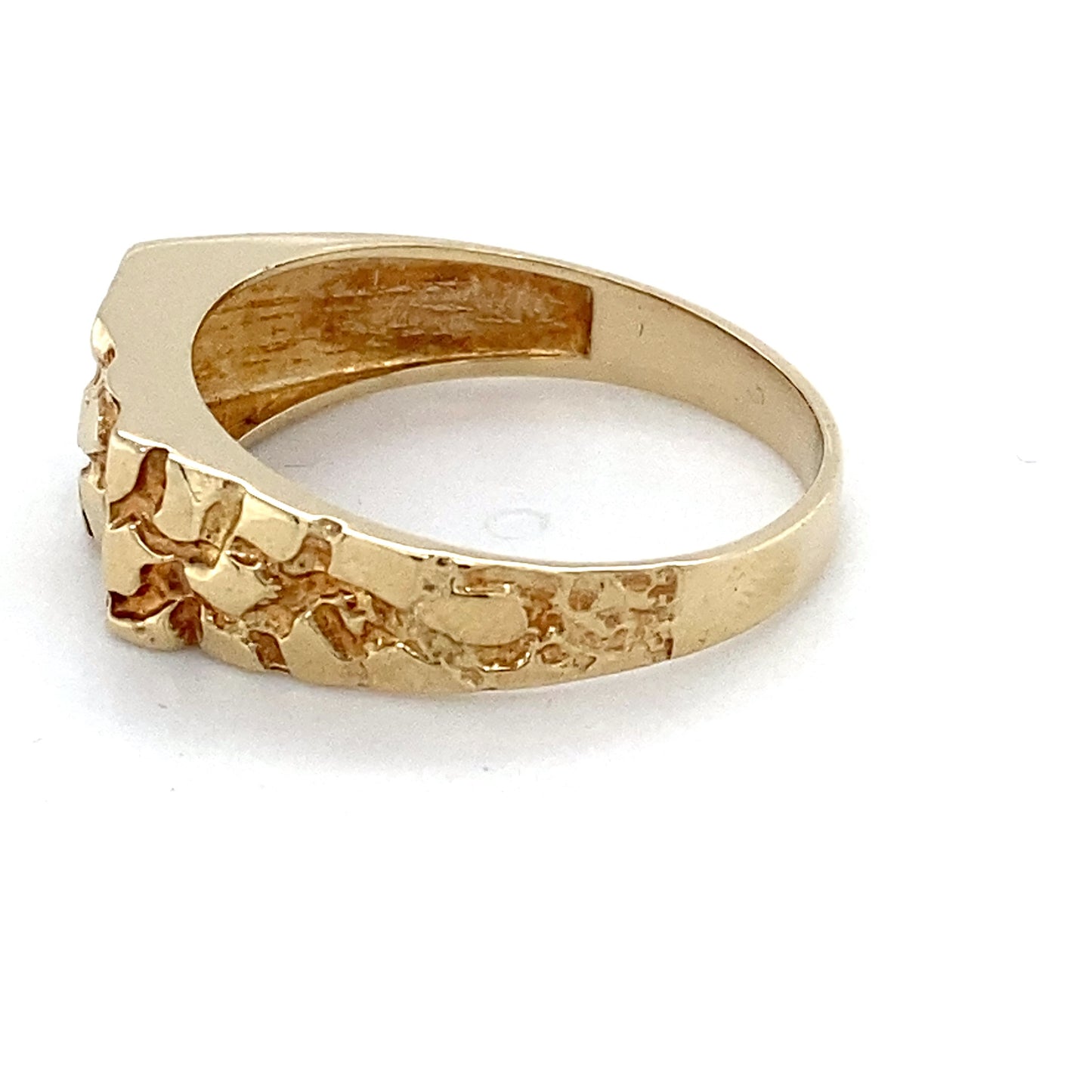 10K Yellow Gold Gentleman's Ring; 2.1DWT; Size 10