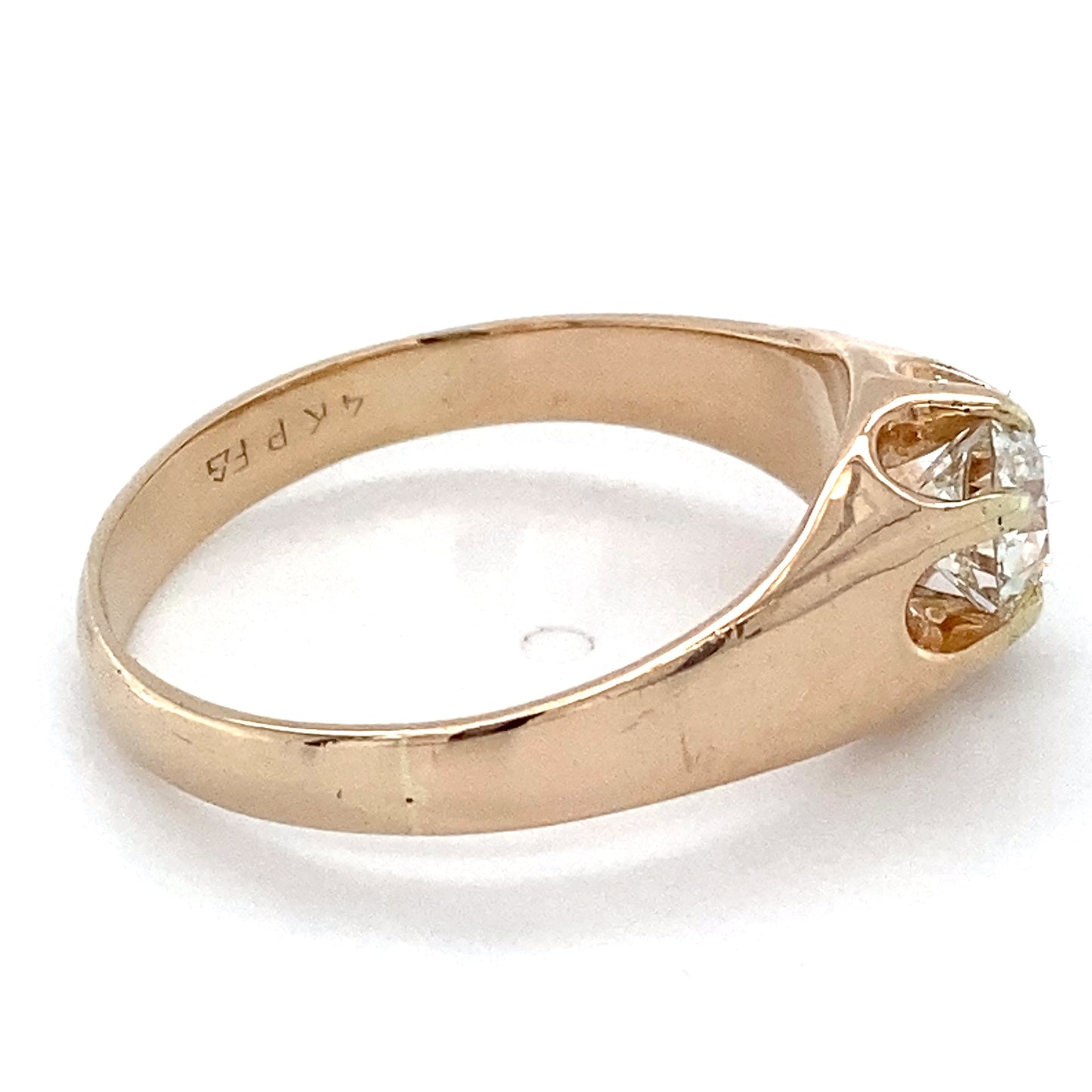 14K Yellow Gold Diamond Lady's Solitaire Ring; 2.9DWT; Size 10