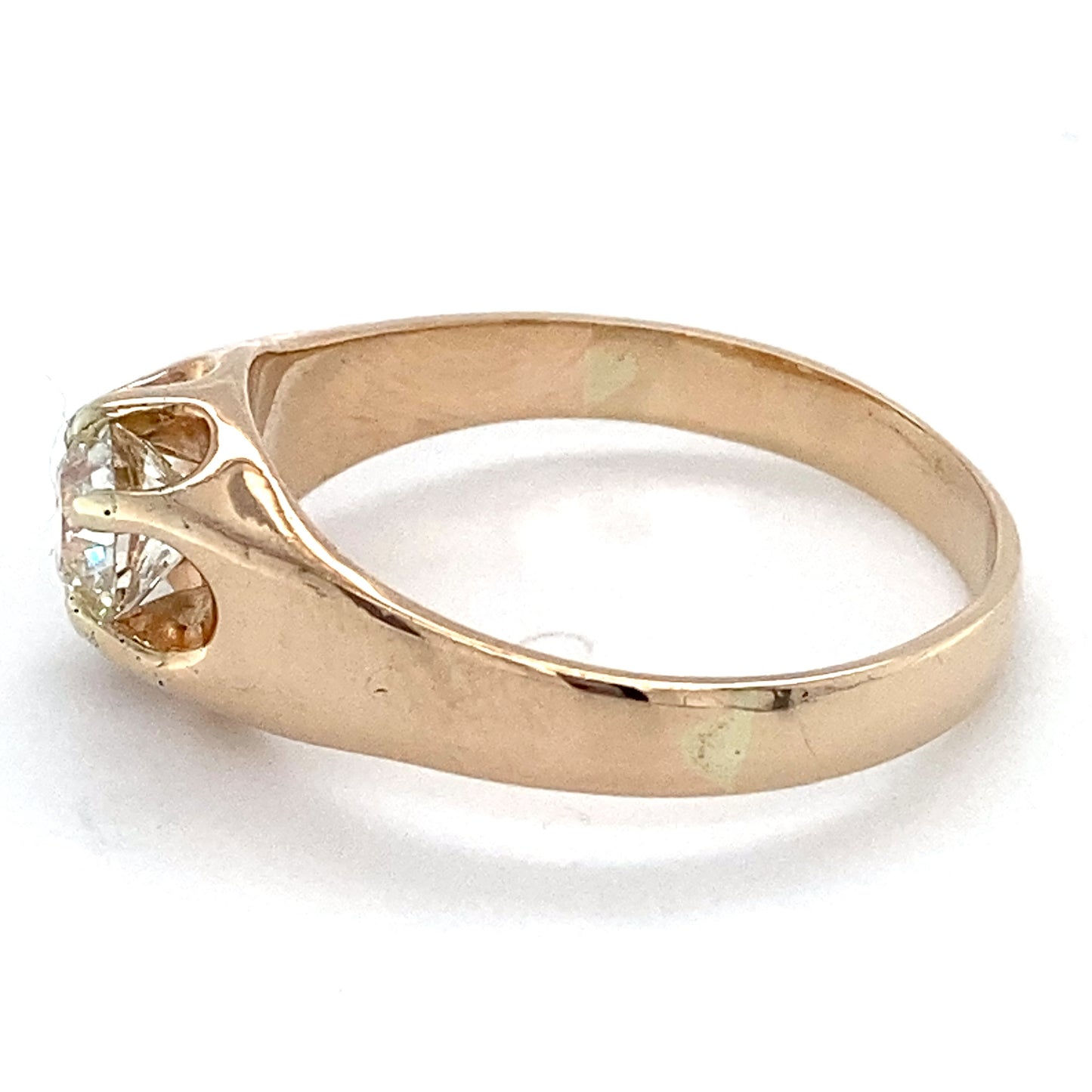 14K Yellow Gold Diamond Lady's Solitaire Ring; 2.9DWT; Size 10