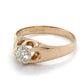 14K Yellow Gold Diamond Lady's Solitaire Ring; 2.9DWT; Size 10