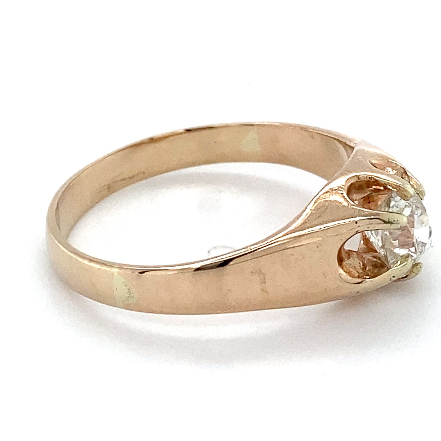 14K Yellow Gold Diamond Lady's Solitaire Ring; 2.9DWT; Size 10