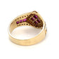 14K Yellow Gold Ruby & Diamond Ring; 3.0DWT; Size 6