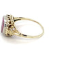 14K Yellow Gold Synthetic Ruby Lady's Ring; 1.4DWT; 2.2g; Size 5.5