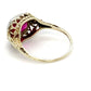 14K Yellow Gold Synthetic Ruby Lady's Ring; 1.4DWT; 2.2g; Size 5.5