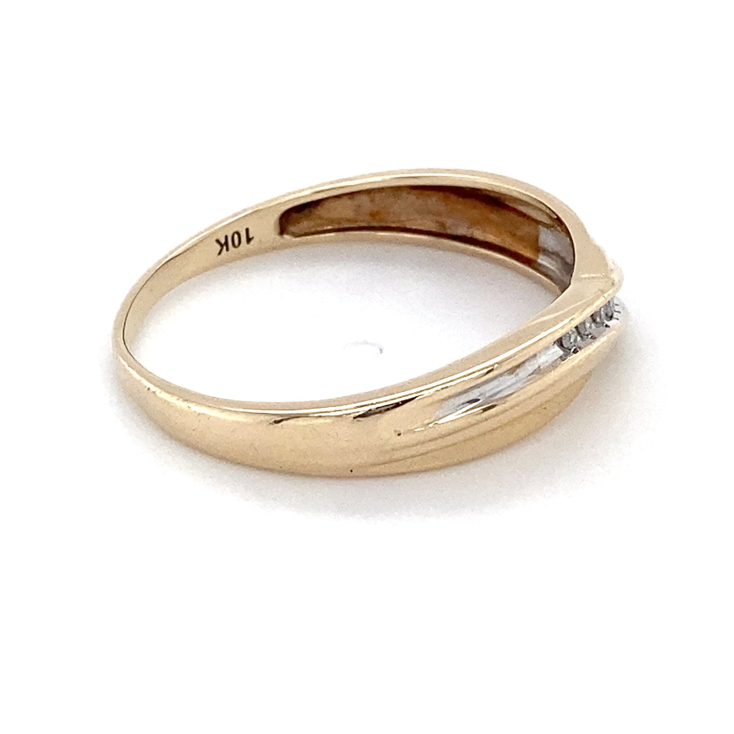 10K Yellow Gold Diamond Unisex Ring; 1.7DWT; Size 11.5