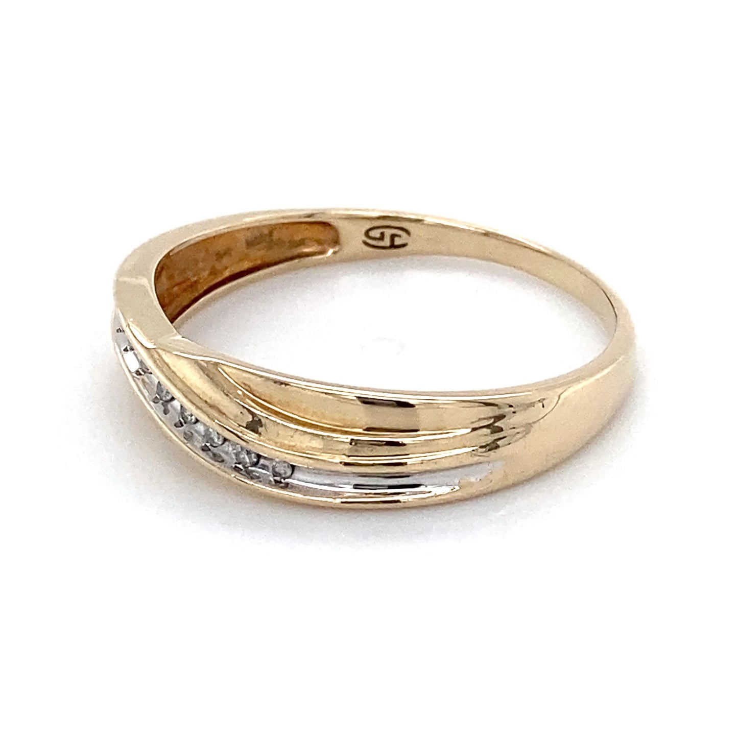 10K Yellow Gold Diamond Unisex Ring; 1.7DWT; Size 11.5