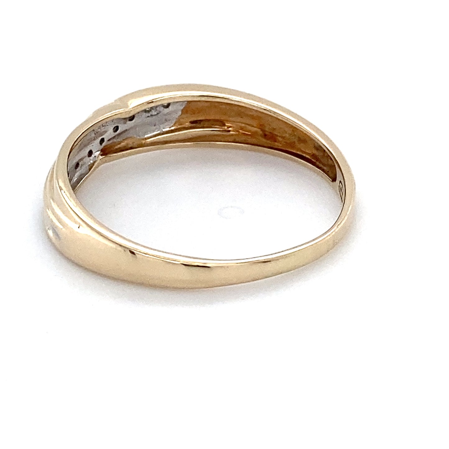10K Yellow Gold Diamond Unisex Ring; 1.7DWT; Size 11.5