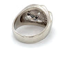 14K White Gold Diamond Unisex Fashion Ring; 7.8DWT; Size 8