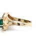 14K Yellow Gold Emerald & Diamonds Ring; 3.7DWT; 0.62 & 0.10CTW; Size 8.5