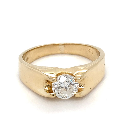 18K Yellow Gold Lady's Diamond Solitaire Ring; 3.4DWT; 5.3g; Size 7.5