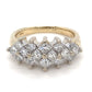 14K Yellow Gold Diamond Unisex Fashion Ring; 4.2DWT; 6.6g; Size 9