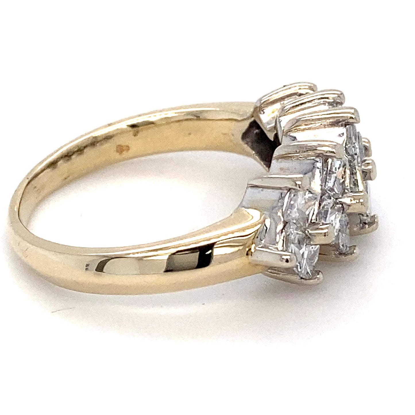 14K Yellow Gold Diamond Unisex Fashion Ring; 4.2DWT; 6.6g; Size 9
