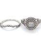 14K White Gold Diamond Lady's Fashion Ring; 4.3DWT; Size 6.5